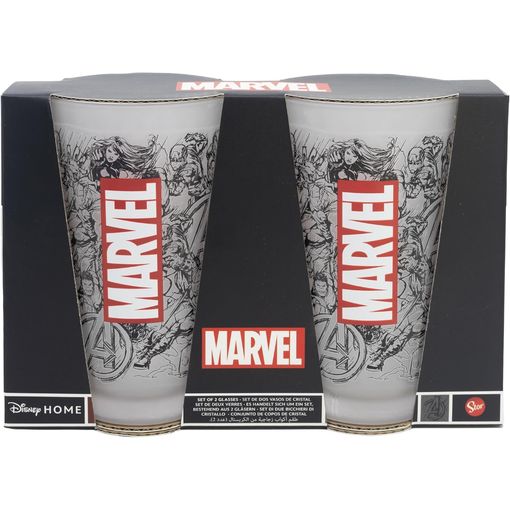 Set 2 vasos casual Marvel 490ml