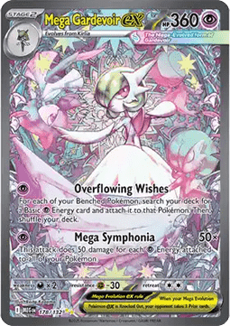 Mega Gardevoir ex (MEG 178) Español BECKETT 8.5