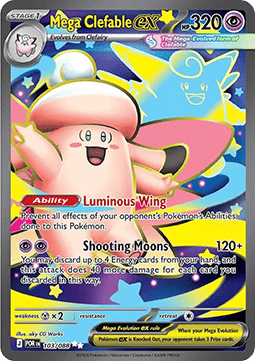 Mega Clefable ex (POR 103) Español