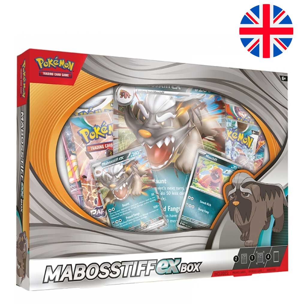 Blister cartas coleccionables Mabosstiff Pokemon ingles