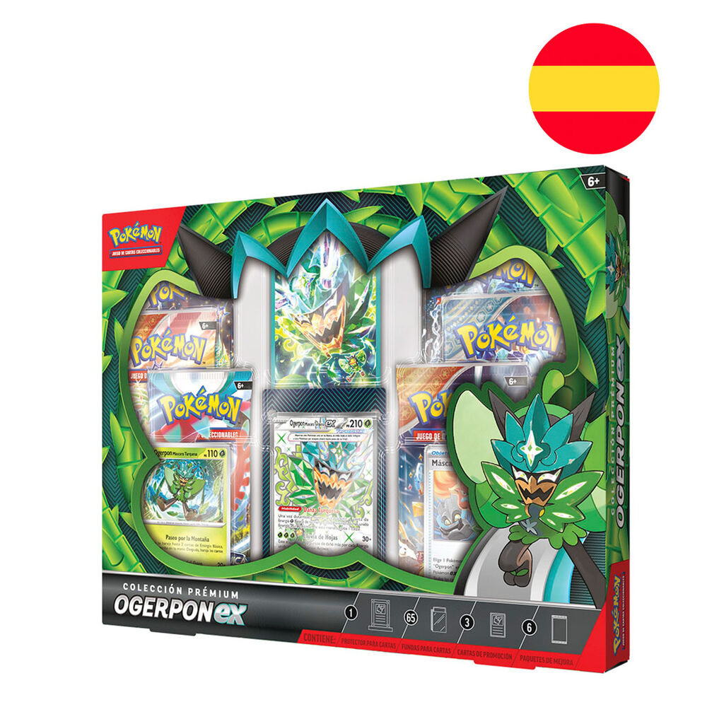 Estuche juego cartas coleccionables Ogerpon EX Pokemon en Español