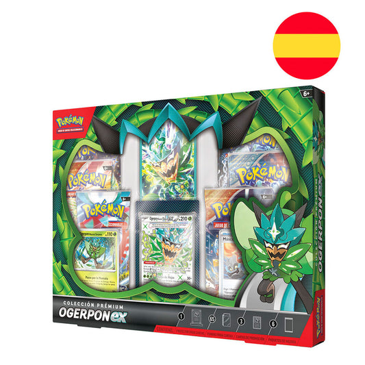 Estuche juego cartas coleccionables Ogerpon EX Pokemon en Español