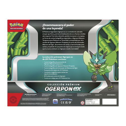 Estuche juego cartas coleccionables Ogerpon EX Pokemon en Español