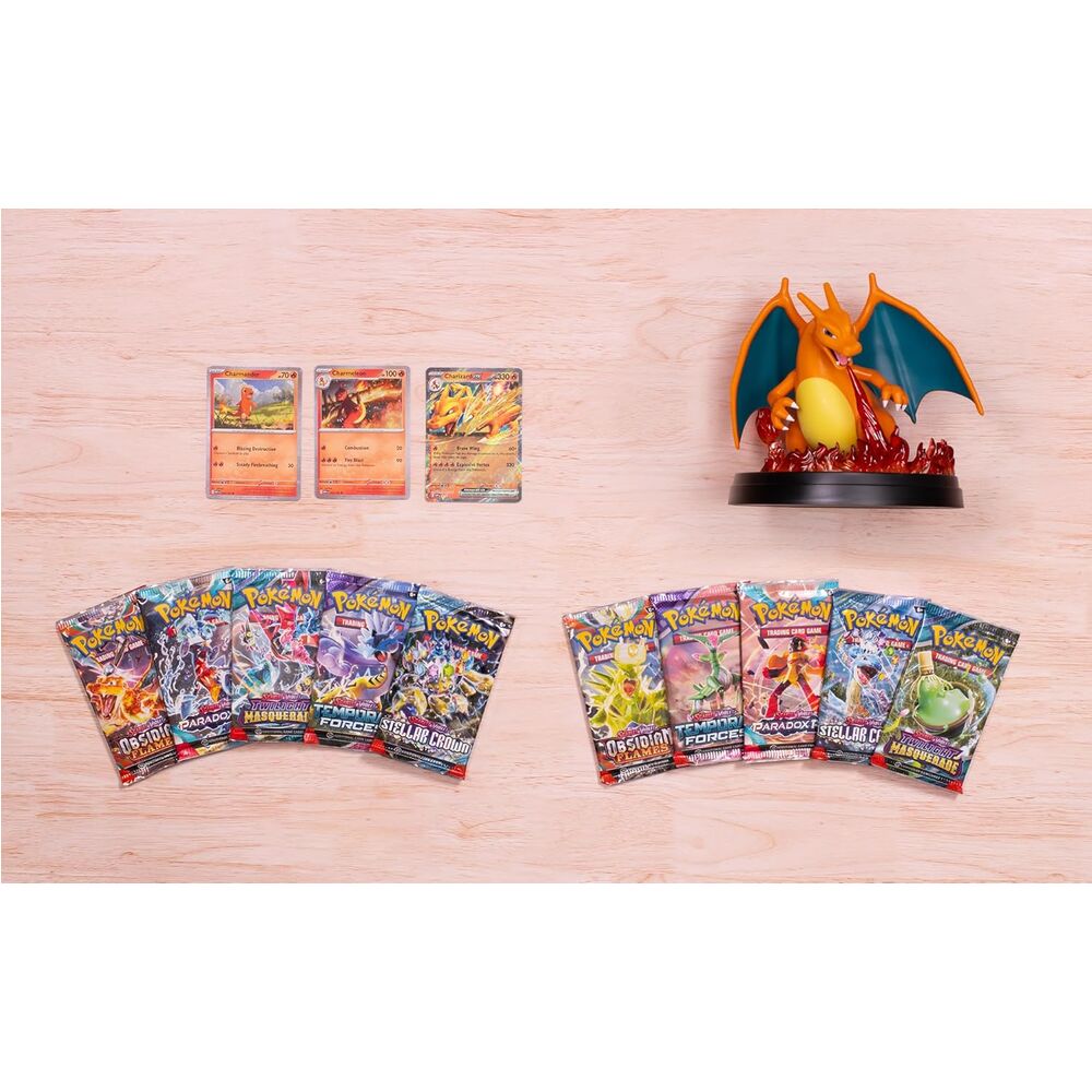 Estuche juego cartas coleccionables Charizard Poke