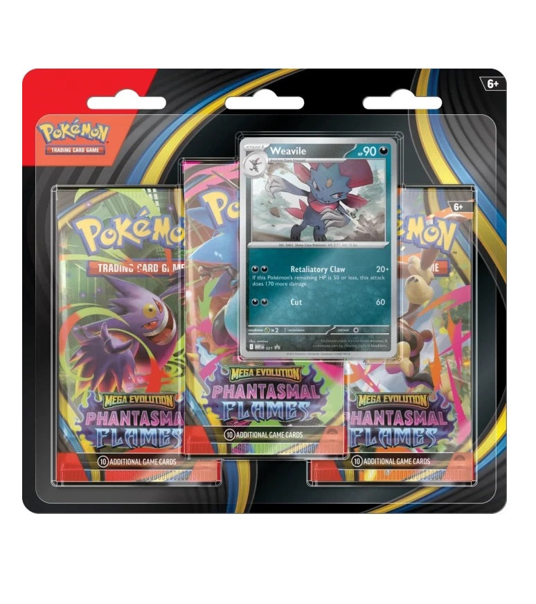 Pokemon fuegos fantasmales display de 3 sobres