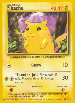Pikachu (BS 58) Español