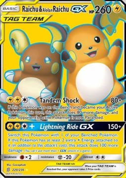 Raichu & Alolan Raichu GX (UNM 220) Español