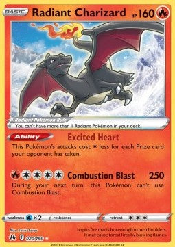 Charizard Radiante (CRZ 020) Español
