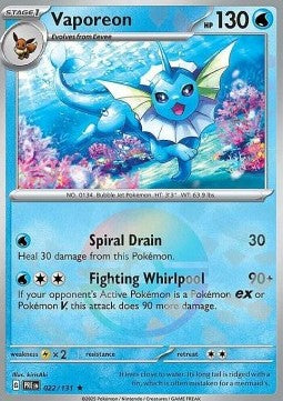 Vaporeon (xPRE 022) Ingles