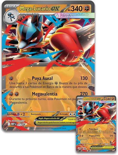 Blister cartas Mega Lucario Ex Pokemon español