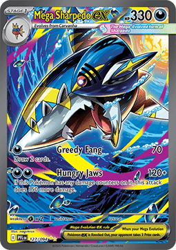 Mega Sharpedo ex (PFL 127) Español BECKETT 9.5