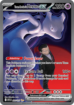 Mewtwo ex del Team Rocket (ASC 281) Español