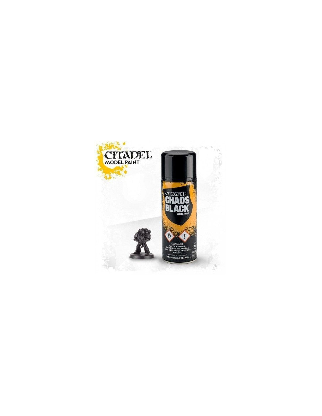 SPRAY- CHAOS BLACK SPRAY PAINT (UK/ROW)