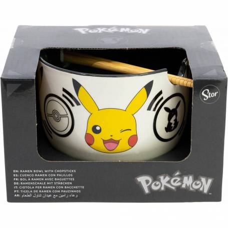 CUENCO RAMEN POKEMON BLACK LOGOS