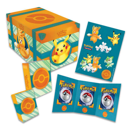 Cofre del tesoro juego cartas Pokemon esp