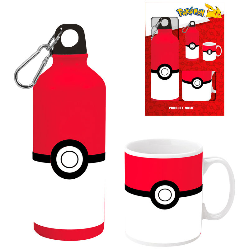 Set cantimplora + taza Pokemon