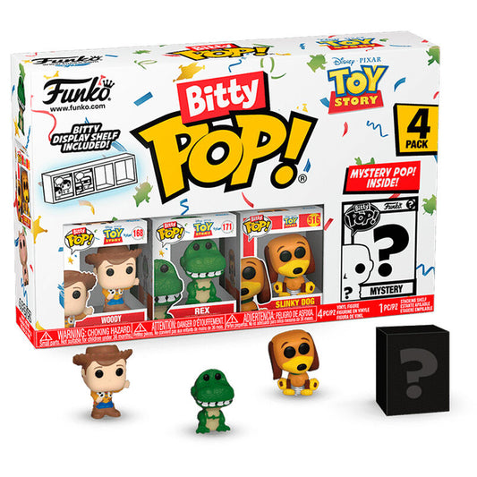 Blister 4 figuras Bitty Toy Story Woody
