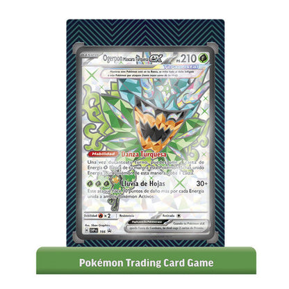 Estuche juego cartas coleccionables Ogerpon EX Pokemon en Español