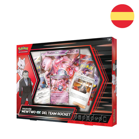 Blister cartas Mewtwo ex del Team Rocket Juntos de