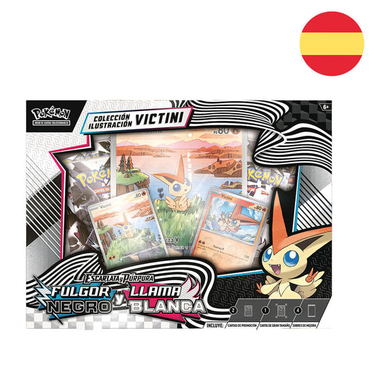 Blister juego cartas coleccionables Victini Fulgor