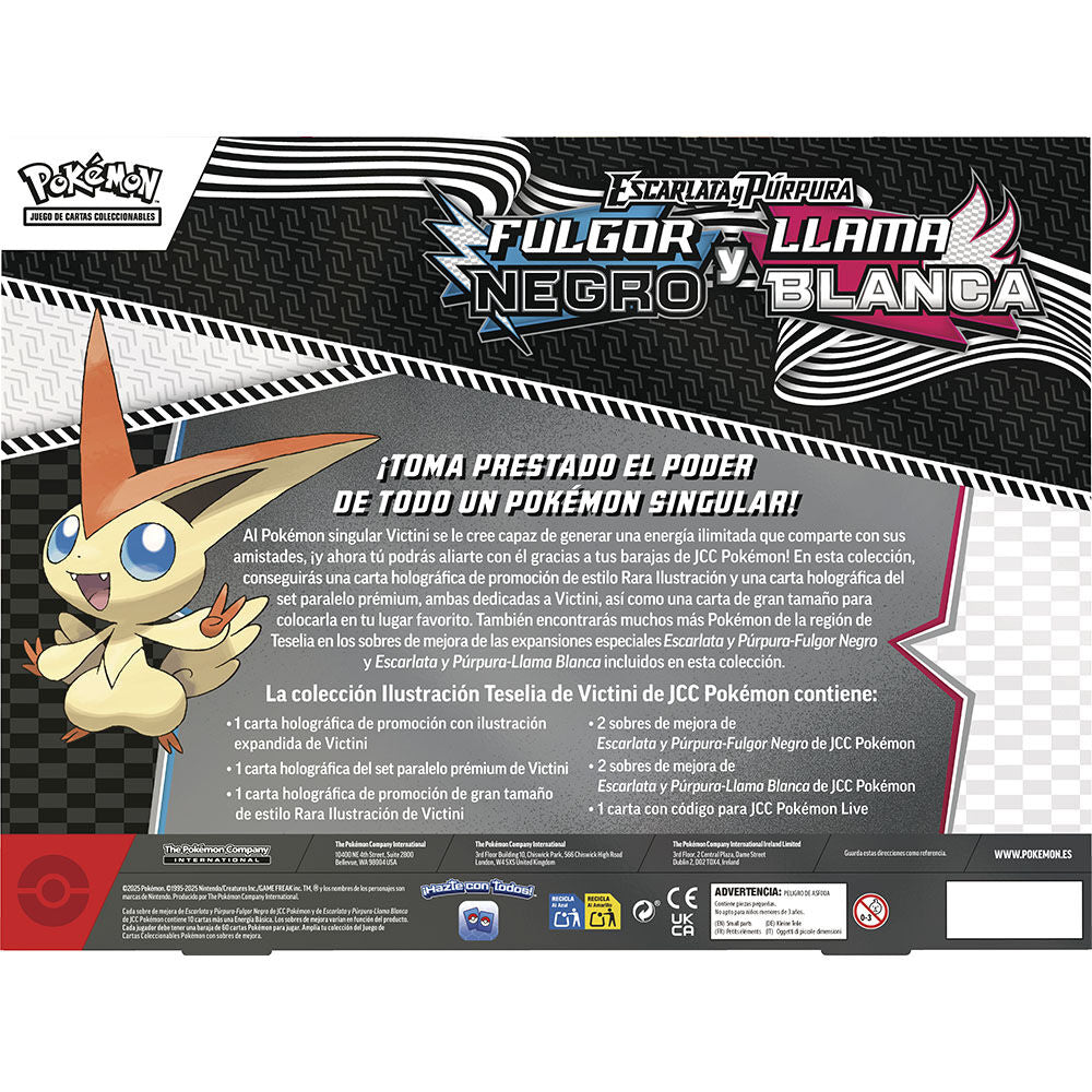 Blister juego cartas coleccionables Victini Fulgor