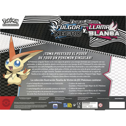 Blister juego cartas coleccionables Victini Fulgor