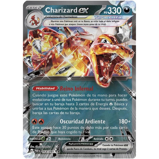 Blister juego cartas coleccionables Charizard Poke