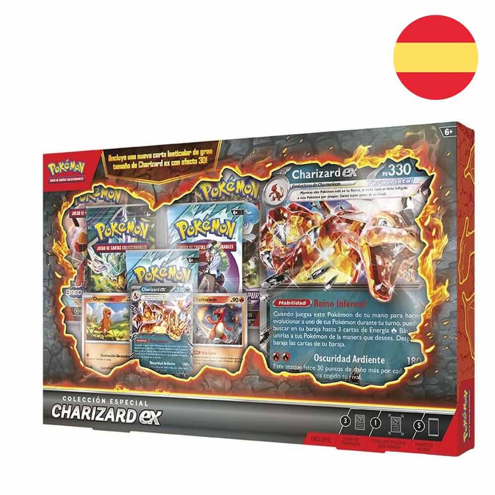 Blister juego cartas coleccionables Charizard Poke