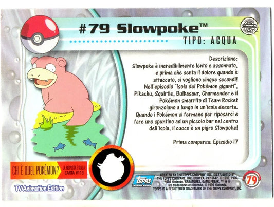 Slowpoke [Foil] 79 Pokemon 2000 Topps TV