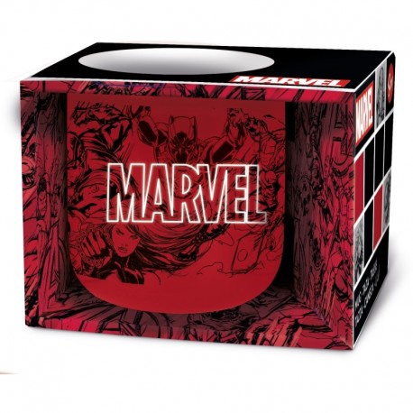 Taza desayuno de cerámica Marvel 400ml patter (en