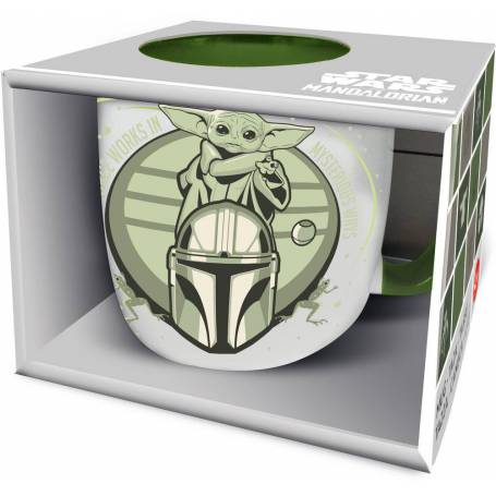 Taza cerámia .elite 380ml Grogu Mandalorian en caj
